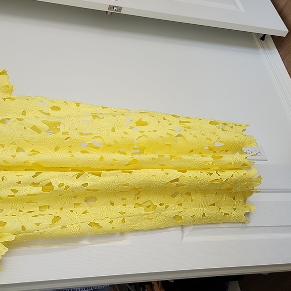 Anthropologie Dress Yellow One Size - Picture 3 of 4